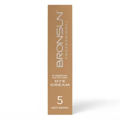 BRONSUN kremowa farba do brwi i rzęs 15 ml Light Brown #5 - obrazek 2